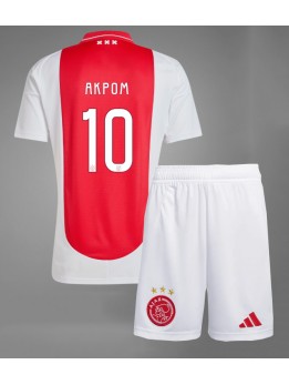 Ajax Chuba Akpom #10 Replika Hemmakläder Barn 2024-25 Kortärmad (+ byxor)